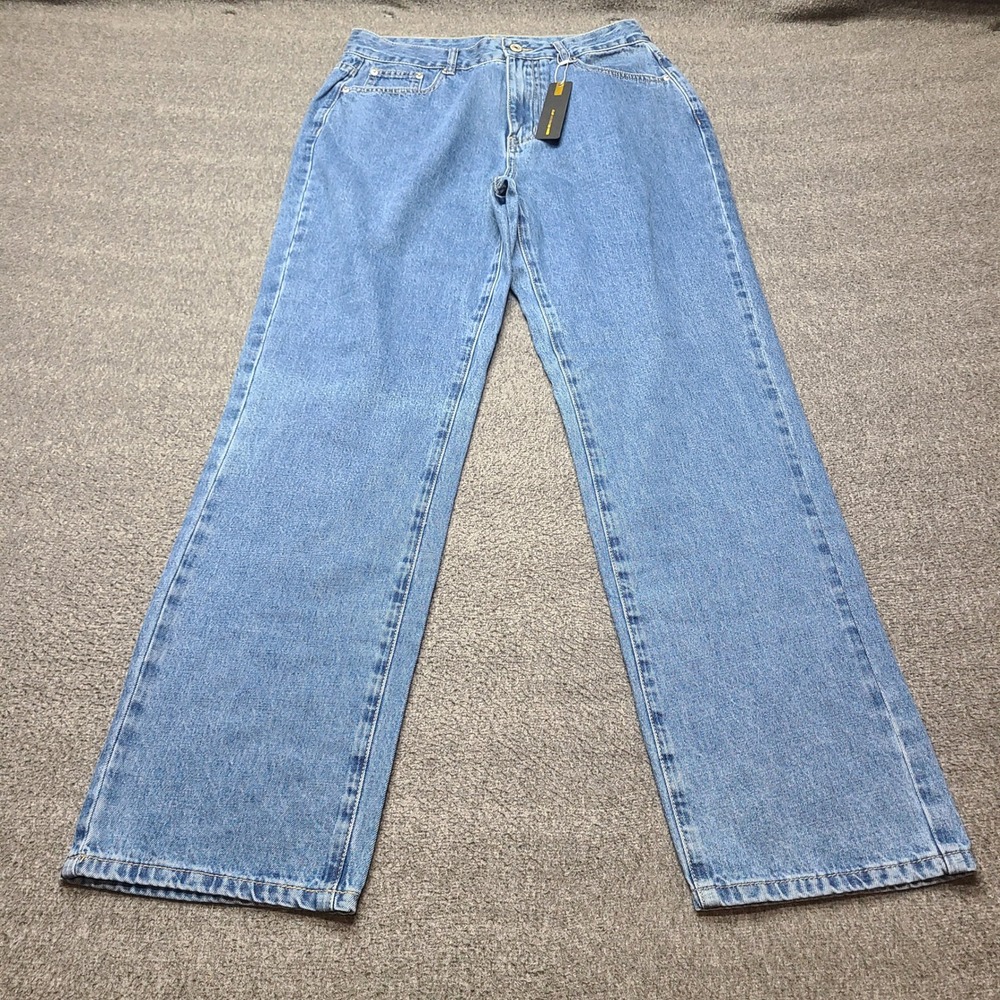 GILIPUR Mens Blue Cotton‎ Straight Leg Jeans XL 29x31 Denim Pants - Picture 2 of 10